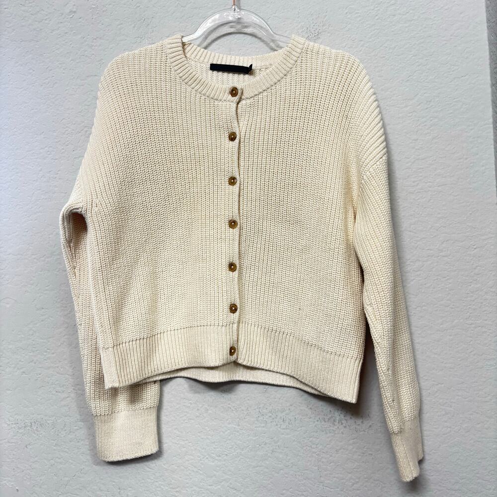 Jenni Kayne Hayes Cardigan Sweater Ivory Size Small - Picture 2 of 6
